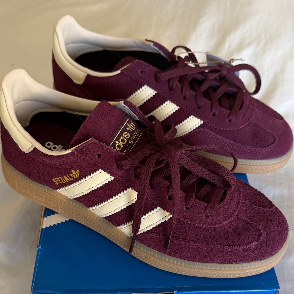 Adidas Handball Spezial in Rich Burgundy and White